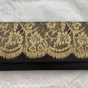 *Black & Gold Lace - Women's Clutch!